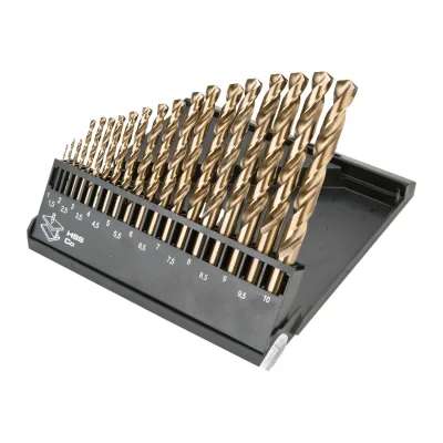 GRAPHITE Csigafúró készlet HSS-Cobalt, 1-10mm, 19db fúrószár