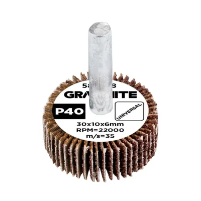 GRAPHITE Csiszolókerék csapos 30x10x6mm, P40, min. rendelés: 3db köszörűkorong