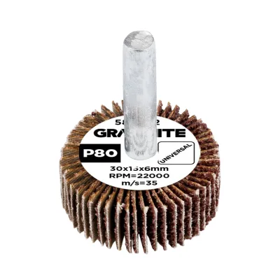 GRAPHITE Csiszolókerék csapos 30x15x6mm, P80, min. rendelés: 3db köszörűkorong