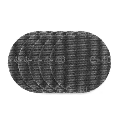 GRAPHITE Csiszolókorong tépőzáras rácsos 180mm, K40, 59G263-hoz, 5db csiszolólapok és -szalag
