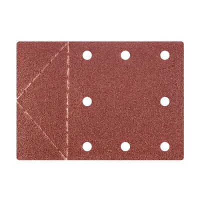 GRAPHITE Csiszolópapír tépőzáras 115x160mm, K80, lyukas, 3db, min. rendelés: 5cs csiszolólapok és -szalag