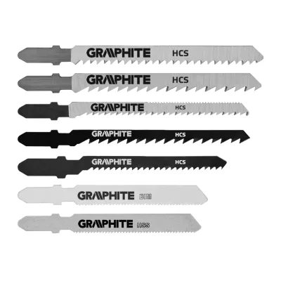 GRAPHITE Dekopírfűrészlap készlet, T-befogó, fém-fa-műanyag-rétegelt lemez, 10db