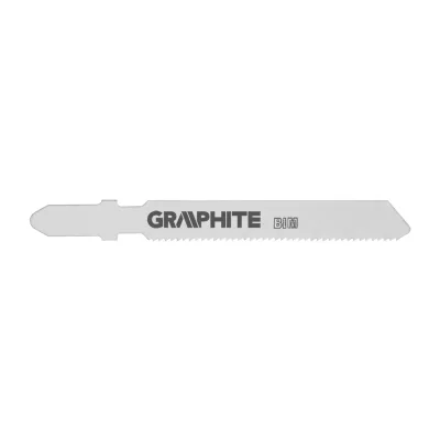 GRAPHITE Dekopírfűrészlap, T-befogó, BIM, 21TPI, 50/75mm, fém-fa-műanyag-rétegelt lemez, 2db