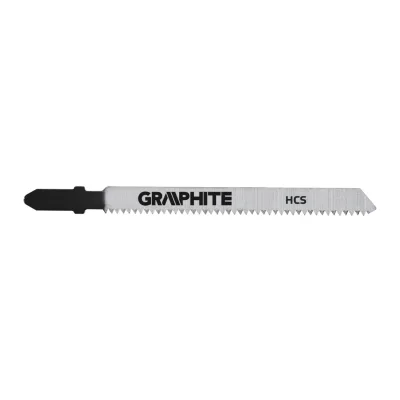 GRAPHITE Dekopírfűrészlap, T-befogó, CV, 12TPI, 75/100mm, fa-műanyag-rétegelt lemez, 2db