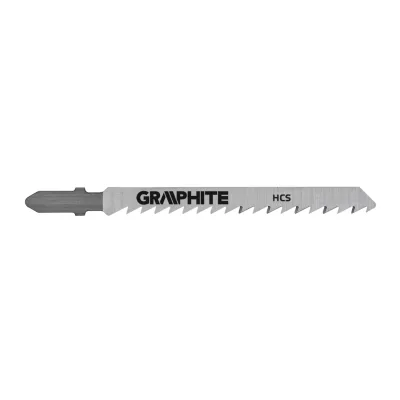 GRAPHITE Dekopírfűrészlap, T-befogó, CV, 6TPI, 75/100mm, fa-műanyag-rétegelt lemez, 2db