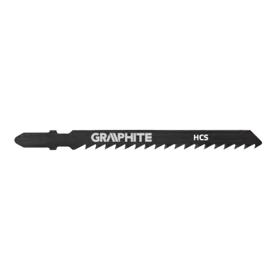 GRAPHITE Dekopírfűrészlap, T-befogó, CV, 6TPI, 75/100mm, fa-rétegelt lemez, 2db