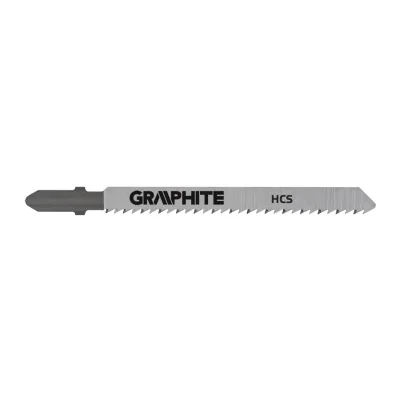 GRAPHITE Dekopírfűrészlap, T-befogó, CV, 8TPI, 75/100mm, fa-műanyag-rétegelt lemez, 2db