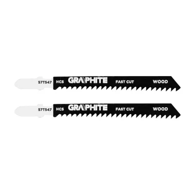 GRAPHITE Dekopírfűrészlap, T-befogó, HCS, 8TPI, 74/100mm, fa-rétegelt lemez, 2db, min.rendelés: 3db