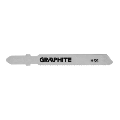GRAPHITE Dekopírfűrészlap, T-befogó, HSS, 21TPI, 50/75mm, fém-fa-műanyag-rétegelt lemez, 2db