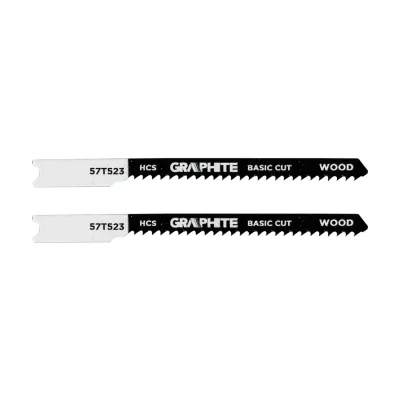 GRAPHITE Dekopírfűrészlap, U-befogó, HCS, 12TPI, 50/76mm, fa-rétegelt lemez, 2db, min.rendelés: 3db