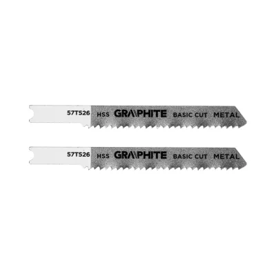 GRAPHITE Dekopírfűrészlap, U-befogó, HCS, 12TPI, 50/76mm, fém, 2db