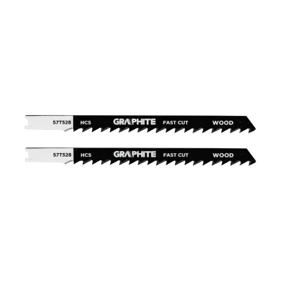 GRAPHITE Dekopírfűrészlap, U-befogó, HCS, 6TPI, 74/100mm, fa-rétegelt lemez, 2db