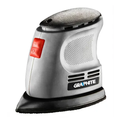 GRAPHITE Deltacsiszoló 105W, 140x140x97mm, 12db csiszolópapírral (60, 80, 120) gép