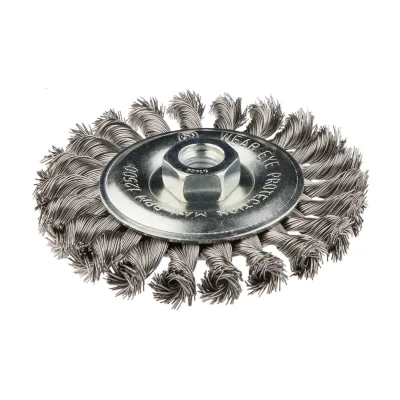 GRAPHITE Drótkorong, tányér egyenes, sodrott 115mm INOX M14 drótkorongok és