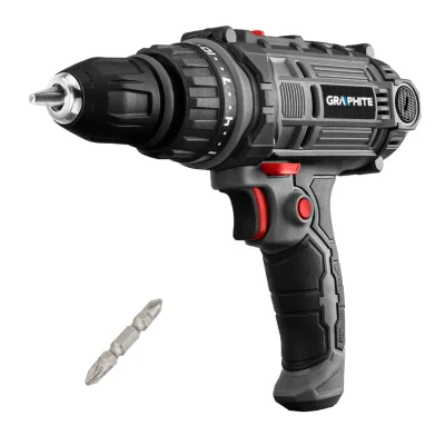 GRAPHITE Elektromos fúró-csavarozó gép, 230V/300W, 10mm-es gyorstokmány, kofferben