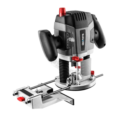 GRAPHITE Felsőmaró 1300W, 8-12mm, 11000-28000ford/perc gép