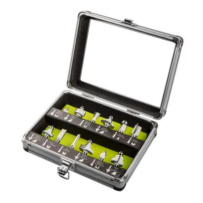 GRAPHITE Felsőmaró késkészlet 12db, 8mm felsőmaró-tartozék