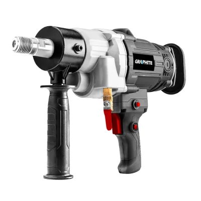 GRAPHITE Gyémánt koronafúró/magfúrógép, kézi 2200W, állvánnyal