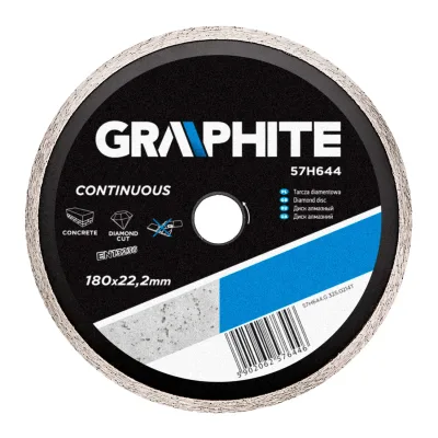 GRAPHITE Gyémánt vágókorong 180mm vizes