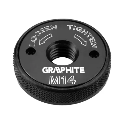 GRAPHITE Gyorsrögzítő anya sarokcsiszolókhoz, klikkes, M14 befogók és adapter