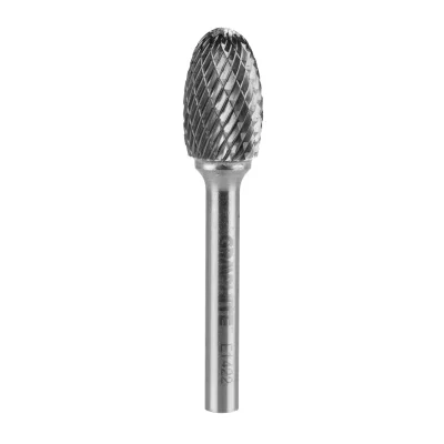 GRAPHITE Keményfém marófej, turbómaró, E csepp, ovális, 14x22mm, szár méret 6x45mm