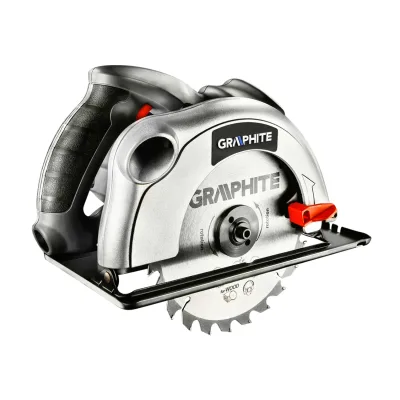 GRAPHITE Körfűrész 1200W, 185mm, vágásmélység: 65/43mm, párhuzamvezető, tartalék vágótárcsa, kofferben gép