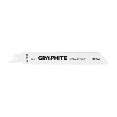 GRAPHITE Orrfűrészlap, BIM, 18TPI, 152X19X0,9mm, fémhez