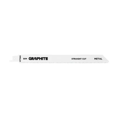 GRAPHITE Orrfűrészlap, BIM, 18TPI, 228X19X0,9mm, fémhez