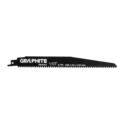 GRAPHITE Orrfűrészlap, HM, 228x24x1.25mm, 6TPI