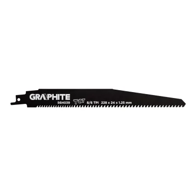 GRAPHITE Orrfűrészlap, HM, 228x24x1.25mm, 8/6TPI