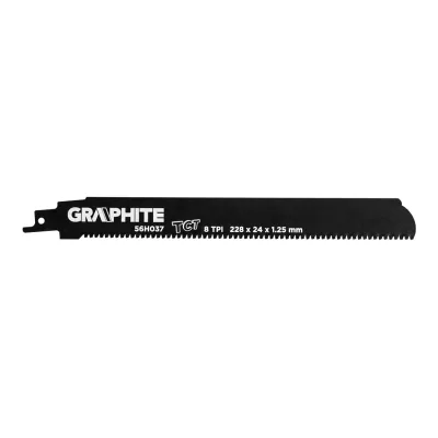 GRAPHITE Orrfűrészlap, HM, 228x24x1.25mm, 8TPI