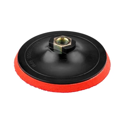 GRAPHITE Rugalmas csiszolótányér, tépőzáras, 125mm, M14 befogók és adapter