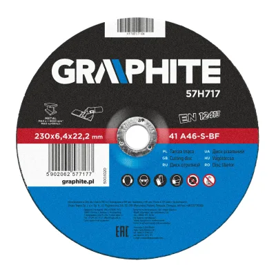 GRAPHITE Tisztítókorong fém 230x6.4mm
