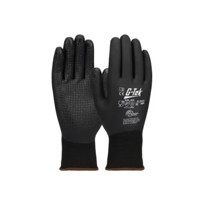 Gtek G-TEK 3RX 15G újrahasznosított poliészter/spandex, nitril teljesmártott munkavédelmi kesztyű