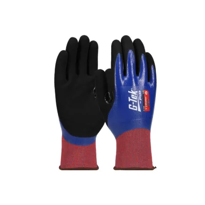 Gtek G-TEK Typhan OIL XREY/nylon/spandex kötött, nitril tenyérmártott munkavédelmi kesztyű