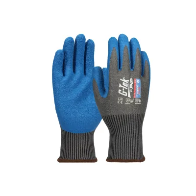 Gtek G-TEK Typhan XLT1 XREY kötött, latex tenyérmártott munkavédelmi kesztyű