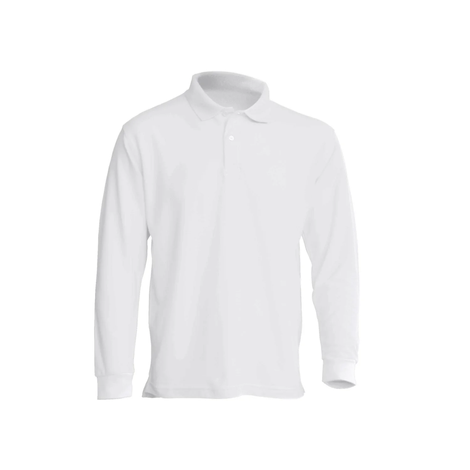 JHK Men's polo long-sleeve T-shirt, navy Fehér
