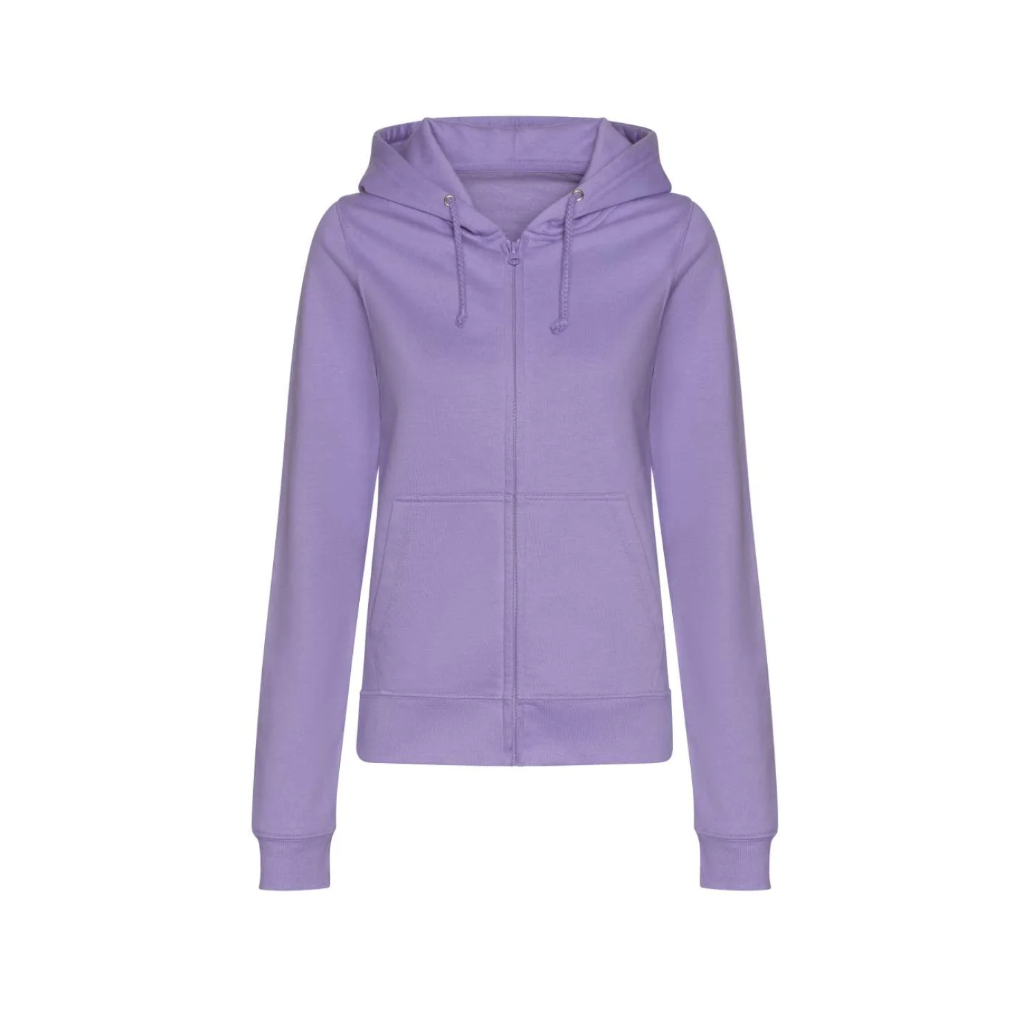 Just Hoods Női college cipzáras kapucnis pulóver pulóverek és kardigán Digital lavender