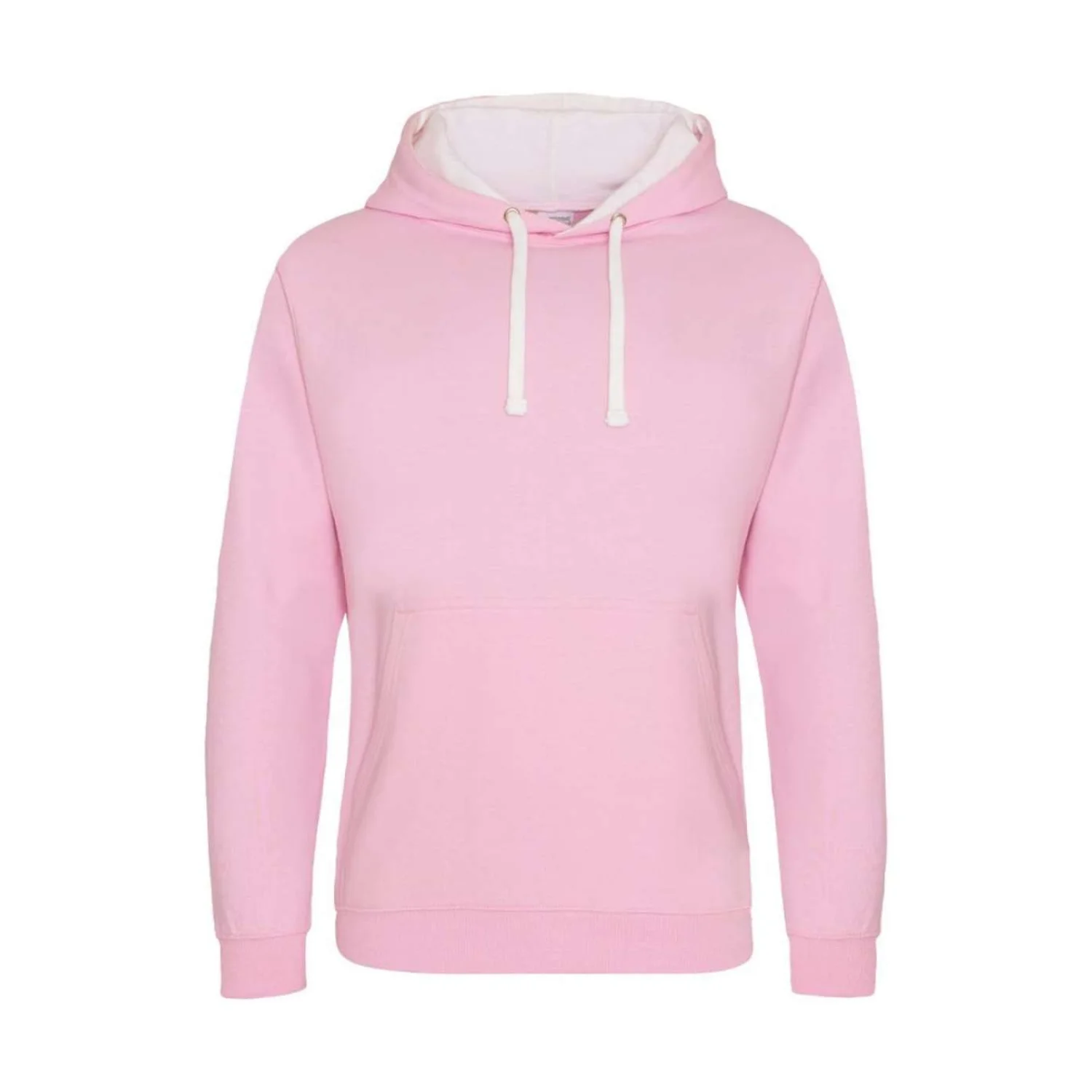 Just Hoods Varsity kapucnis pulóver pulóverek és kardigán Baby rózsaszín/sarkvidéki fehér