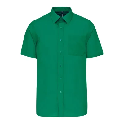 Kariban Ace - férfi rövid ujjú könnyen kezelhető polycotton poplin ing