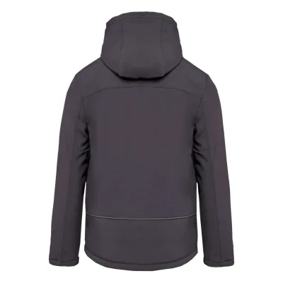 Kariban Férfi kapucnis softshell bélelt parka