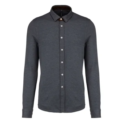 Kariban Hosszú ujjú jacquard ing