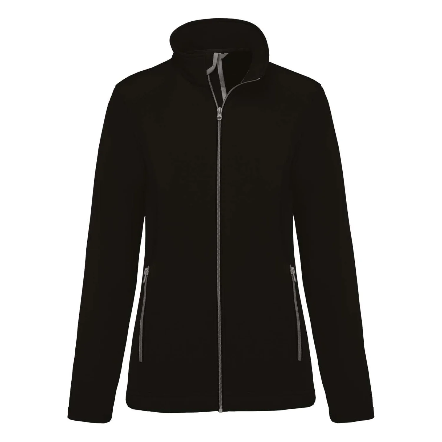 Kariban Női 2 rétegű softshell kabát Fekete
