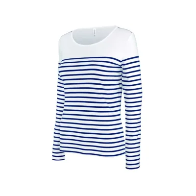Kariban Női hosszú ujjú breton csíkos felső póló