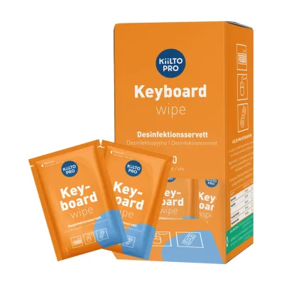 Kiilto Pro Keyboard Wipes billentyűzet fertőtlenítő kendő, 80 db