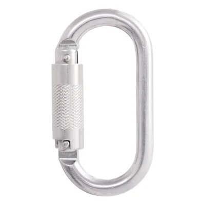 Kratos acél karabiner, negyedfordulatos zárral, 16mm nyitótávolsággal rögzítés és tartozék
