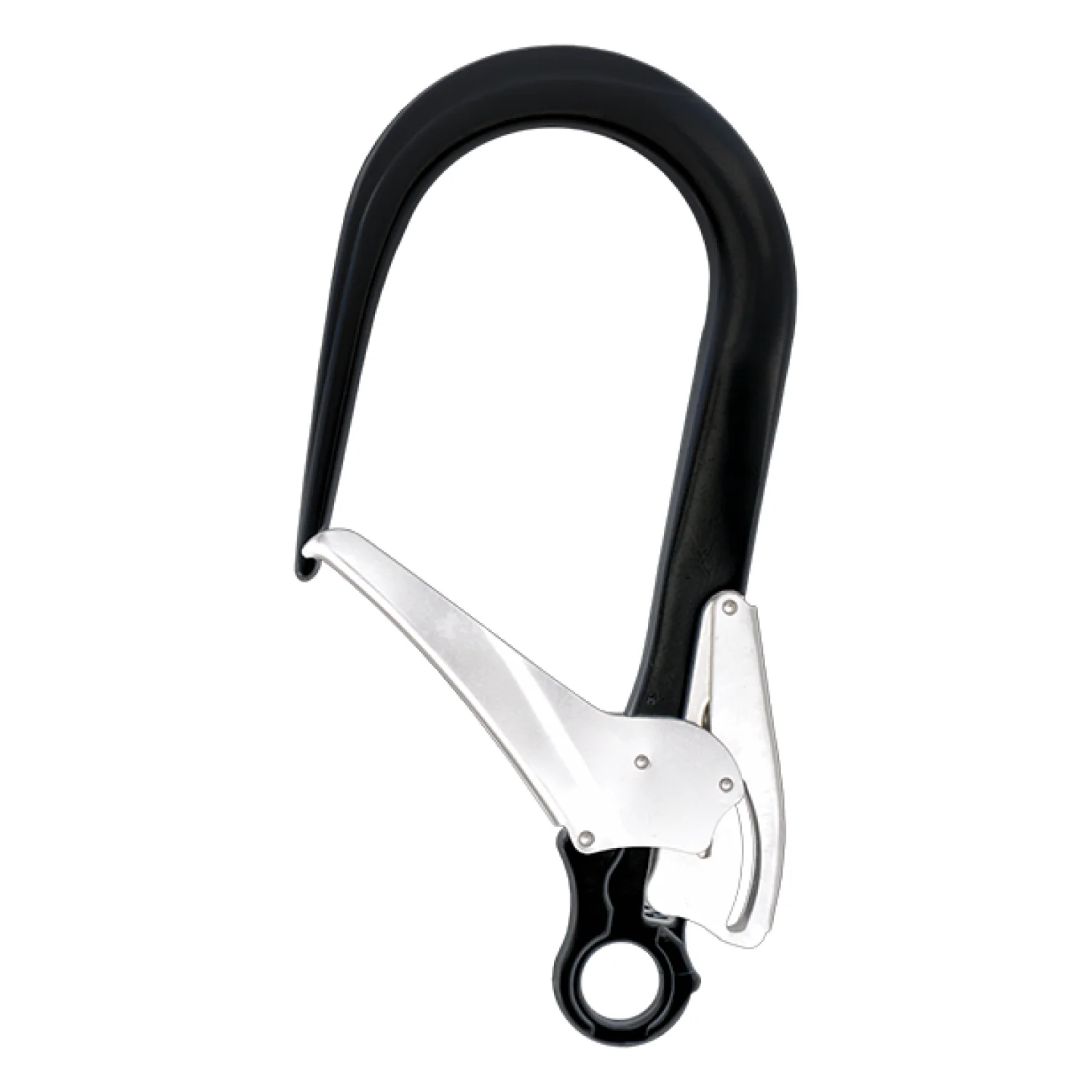 Kratos alumínium karabiner, 109mm nyitótávolsággal Fekete