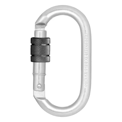 Kratos csavarosan zárható (keylock) acél karabiner, 15mm nyitótávolsággal rögzítés és tartozék