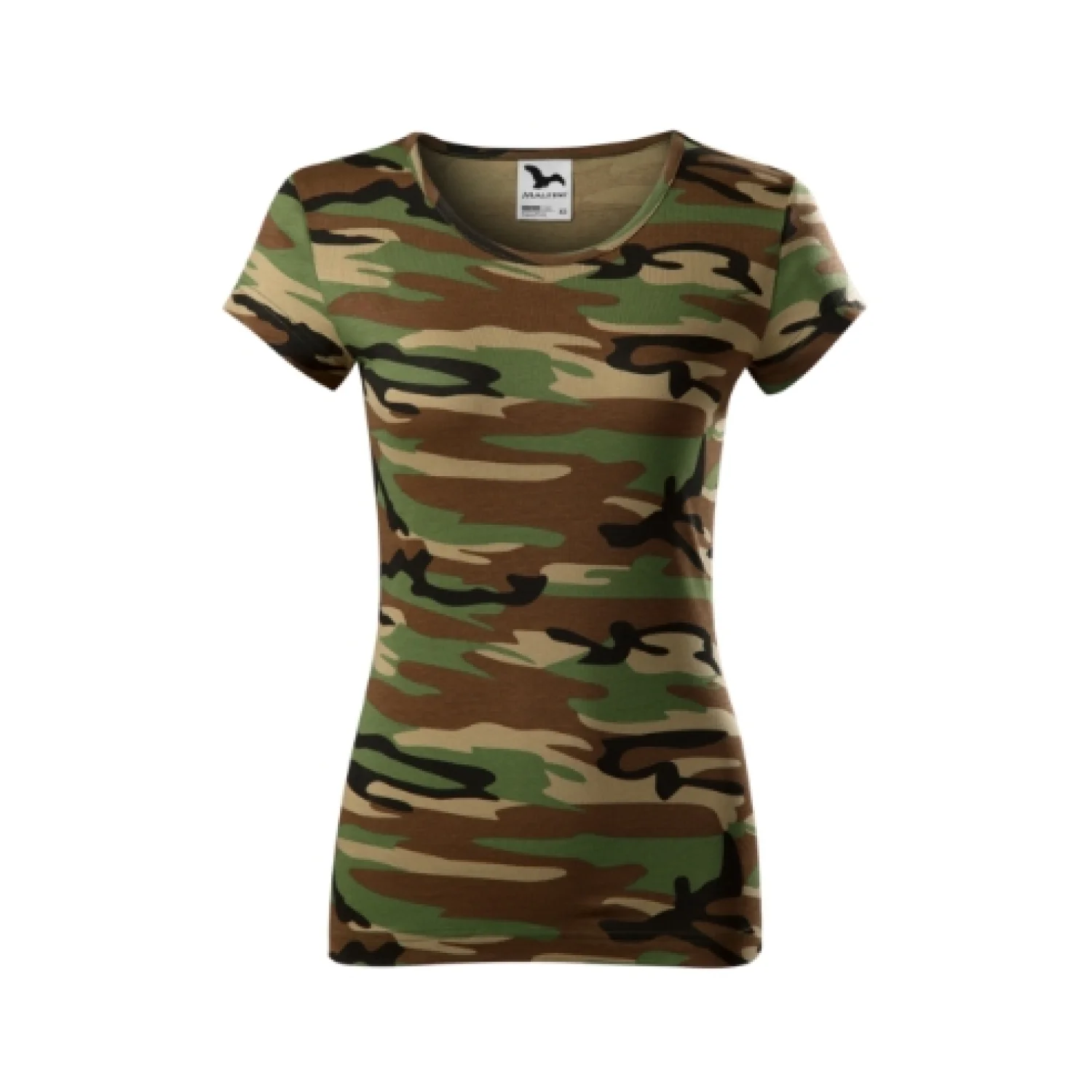 MALFINI Camo Pure póló Barna terepszín 33