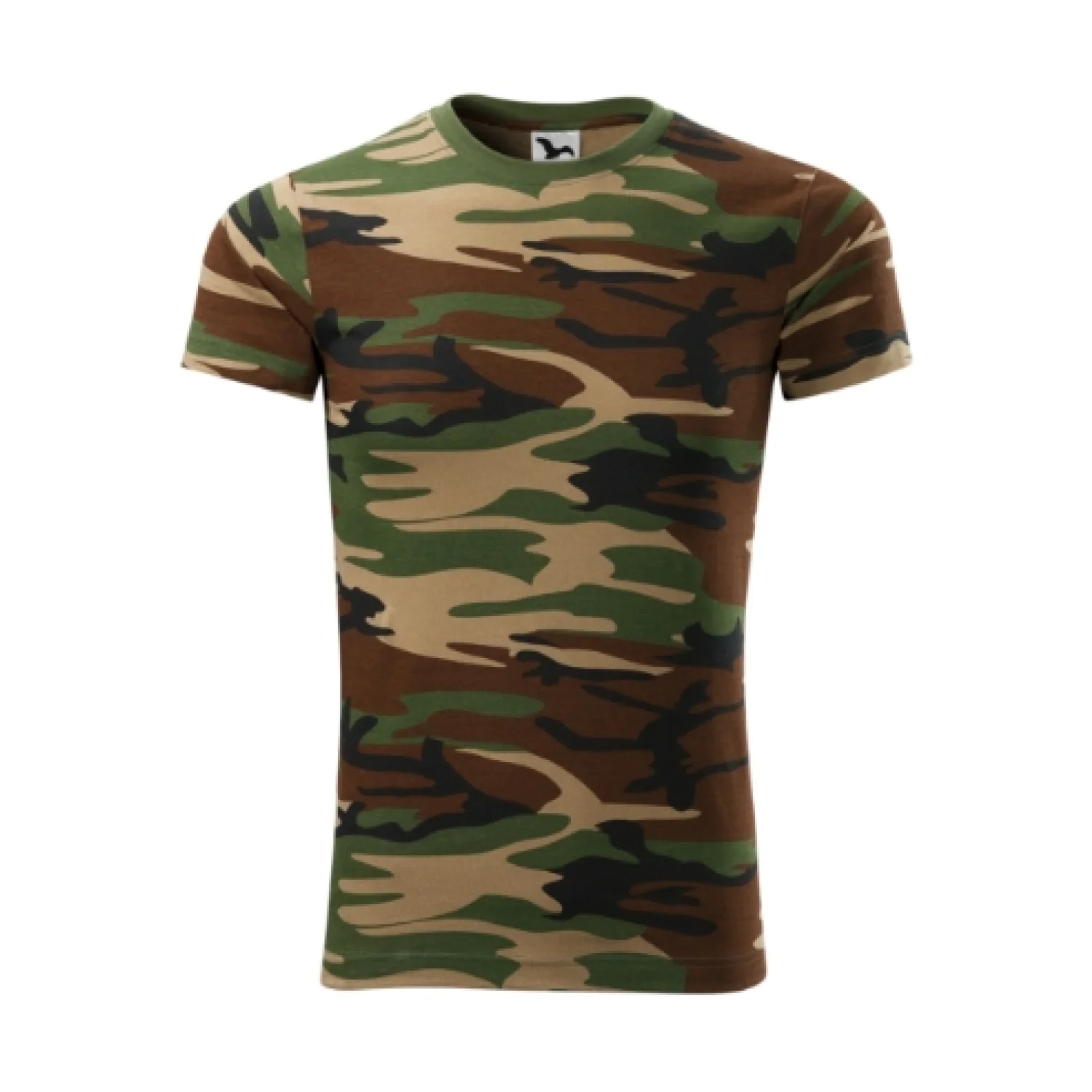 MALFINI Camouflage póló Barna terepszín 33